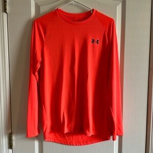 Men’s Small Orange Under Armour Long Sleeve Shirt